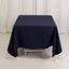 Cotton Blend 70"x70" Square Tablecloth Navy Blue - Wrinkle-Resistant Fabric Table Cover