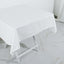 100% Cotton 54"x54" Square Tablecloth White Linen - Sophisticated, Soft & Breathable Fabric Table Cover