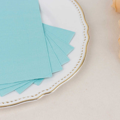50-Pack Paper Napkins Baby Blue - Soft Disposable 2-Ply Dinner Napkins for Weddings