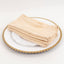 5 Pack Lamour Satin 20"x20" Napkins Beige - Soft Matte Finish Dinner Napkins