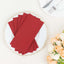20 Pack Linen-Like Paper 8.5"x4" Napkins Burgundy - Highly Absorbent & Disposable Airlaid Guest Towels