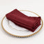 5 Pack Lamour Satin 20"x20" Napkins Burgundy - Soft Matte Finish Dinner Napkins