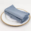 5 Pack Lamour Satin 20"x20" Napkins Dusty Blue - Soft Matte Finish Dinner Napkins