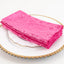 5 Pack Premium Crushed Velvet 20"x20" Napkins Fuchsia - Rich & Textured Finish Dinner Napkins