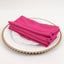 5 Pack Lamour Satin 20"x20" Napkins Fuchsia - Soft Matte Finish Dinner Napkins