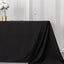 Scuba Rectangular 90"x132" Tablecloth Black - Wrinkle Free, Stain Resistant & Seamless Table Cover for Weddings and Parties