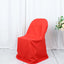 10 Pack Polyester Chair Covers for Folding Chairs Red - Wrinkle-Free Stain-Resistant Slip-On Slipcovers