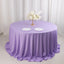Scuba Round 132" Tablecloth Lavender Lilac - Wrinkle Free & Stain Resistant Seamless Table Cover