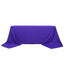 Premium Polyester 90"x156" Rectangle Tablecloth Purple - Seamless 220GSM Stain-Resistant Table Cover