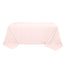 Premium Polyester 90"x132" Rectangle Tablecloth Blush - Seamless 220GSM Stain-Resistant Table Cover