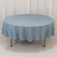 Premium Polyester 90" Round Tablecloth Dusty Blue - Stain and Wrinkle-Resistant Design with 220GSM Thickness Table Cover