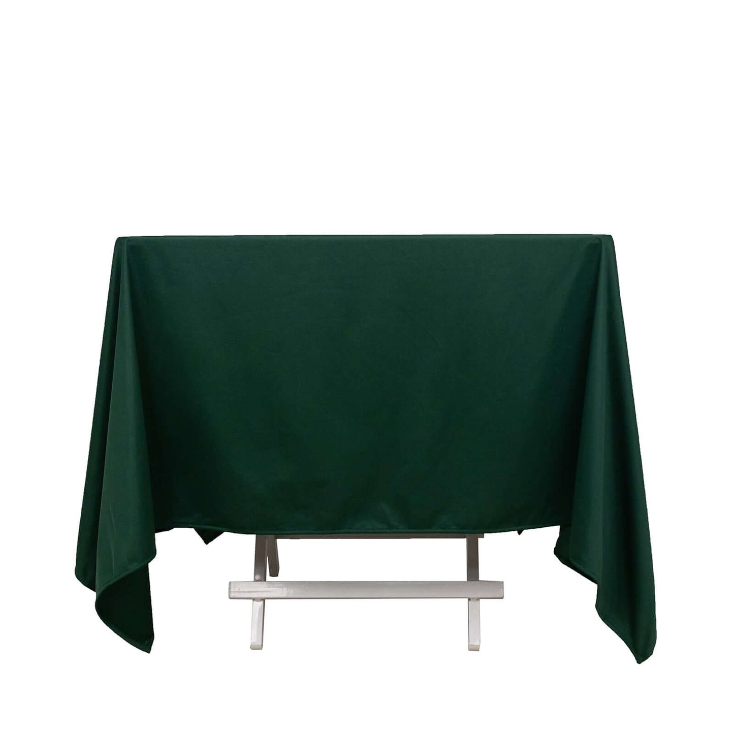 Scuba Square 70"x70" Tablecloth Hunter Emerald Green - Wrinkle Free & Stain Resistant Table Cover