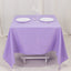 Premium Polyester Square Tablecloth 70"x70" Lavender Lilac 220GSM Wrinkle-Resistant Table Cover