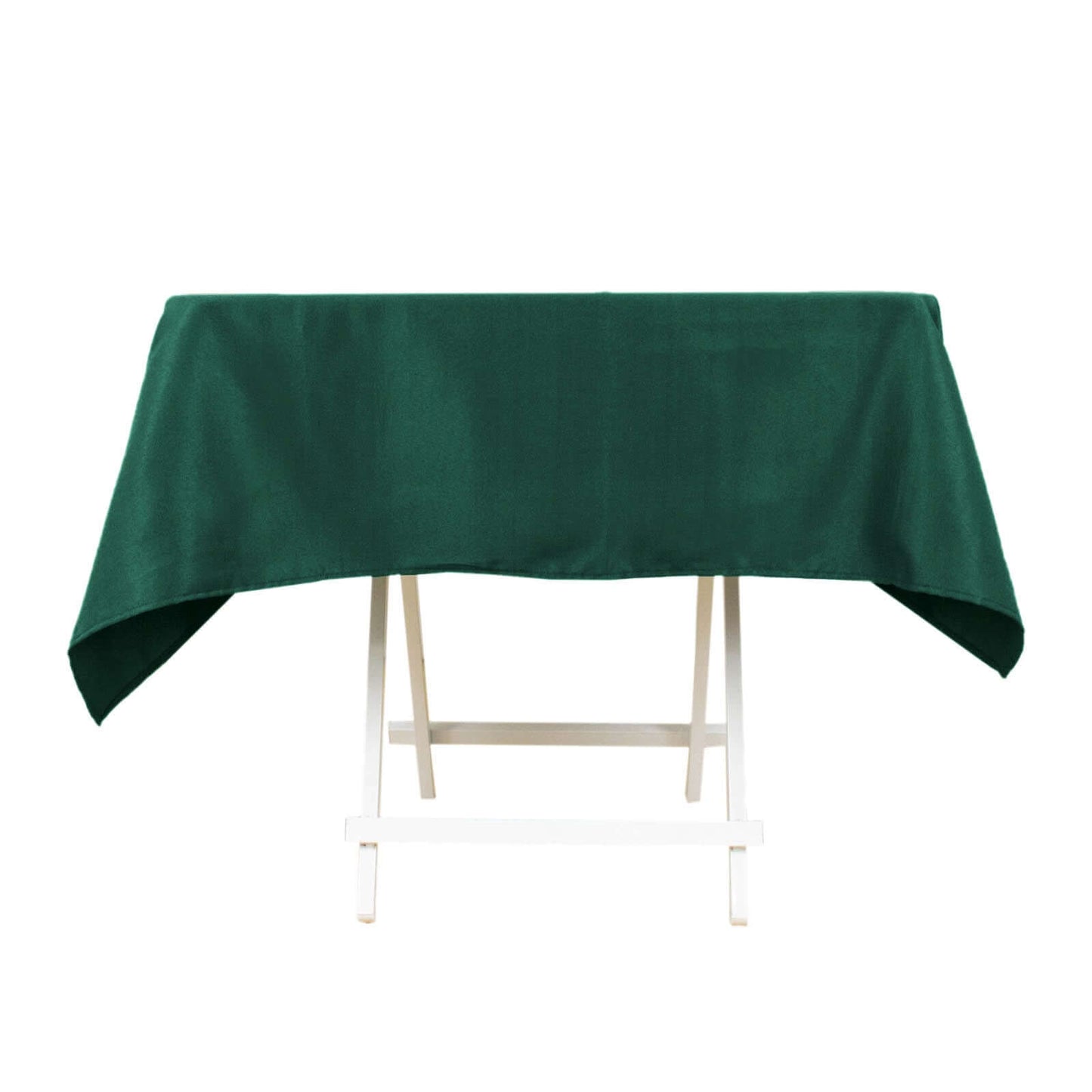 Premium Polyester 54"x54" Square Tablecloth Hunter Emerald Green - 220GSM Stain and Wrinkle-Resistant Table Cover