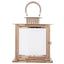 Stainless Steel Candle Lantern Cage Top Design Rose Gold - Outdoor Metal Patio Lantern Centerpiece 10" - Linen Luxes