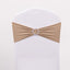 5 Pack Stretch Spandex Chair Sashes Nude - Reusable Chair Bands with Silver Diamond Ring Slide Buckle 5"x14"
