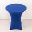 Spandex 36" Round Cocktail Table Cover Royal Blue - Easy to Maintain Stretch Fitted Highboy Tablecloth