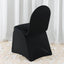 Premium Spandex Chair Cover with Foot Pockets for Banquet Chairs Black - Stretch 220GSM Fitted Slipcover