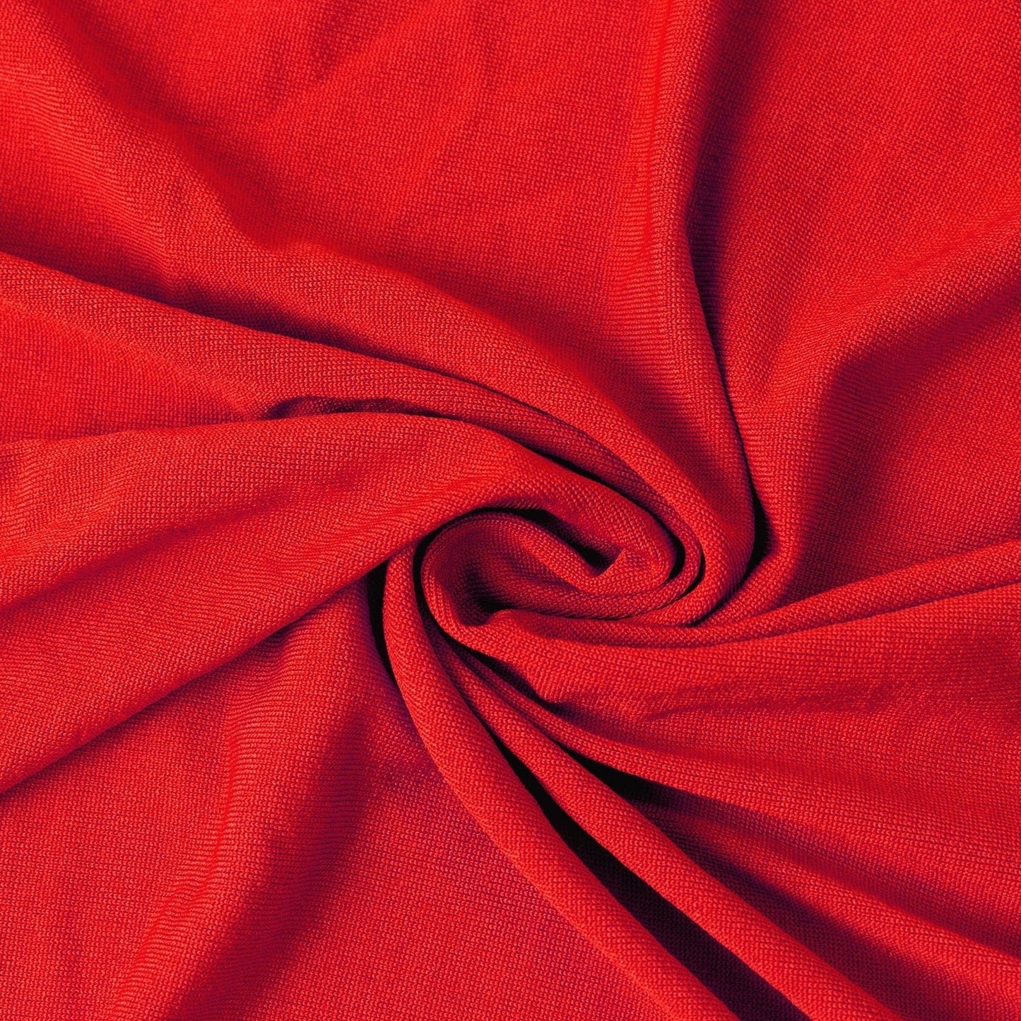 Stretch Spandex 5ft Round Tablecloth Red - Durable Form - Fitting Table Cover - Linen Luxes