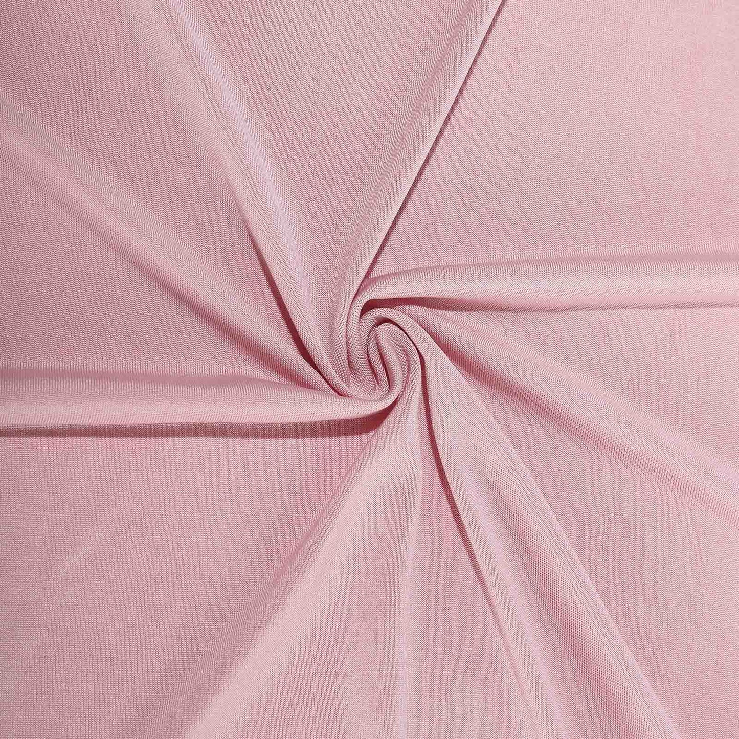 Stretch Spandex 6ft Rectangle Tablecloth Dusty Rose - Durable Form - Fitting Table Cover for Events & Presentations - Linen Luxes