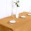 Stretch Spandex 6ft Rectangle Tablecloth Gold - Durable Form - Fitting Table Cover for Events & Presentations - Linen Luxes