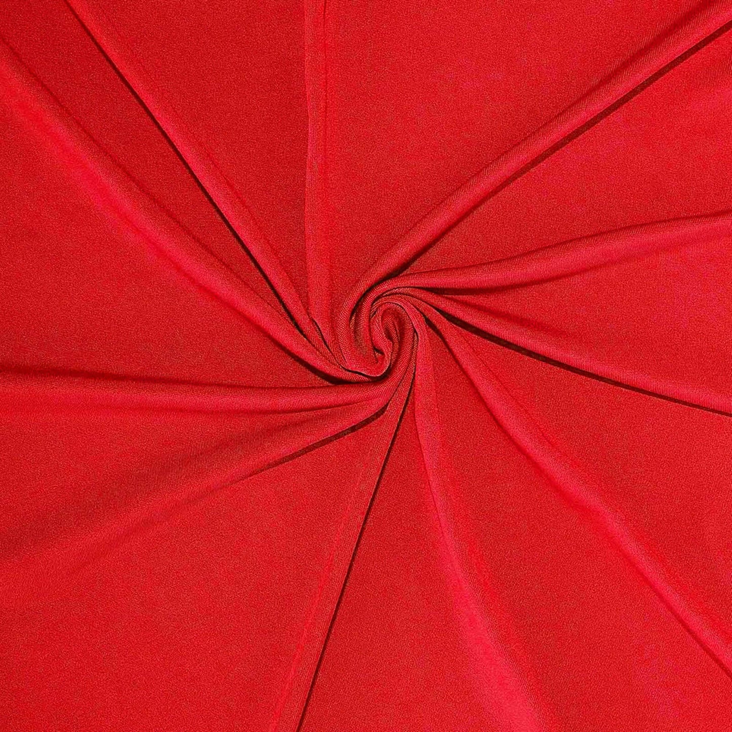 Stretch Spandex 6ft Rectangle Tablecloth Red - Durable Form - Fitting Table Cover - Linen Luxes