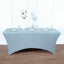 Stretch Spandex 96"x30" Rectangle Table Cover Dusty Blue - Durable Form - Fitting Tablecloth - Linen Luxes