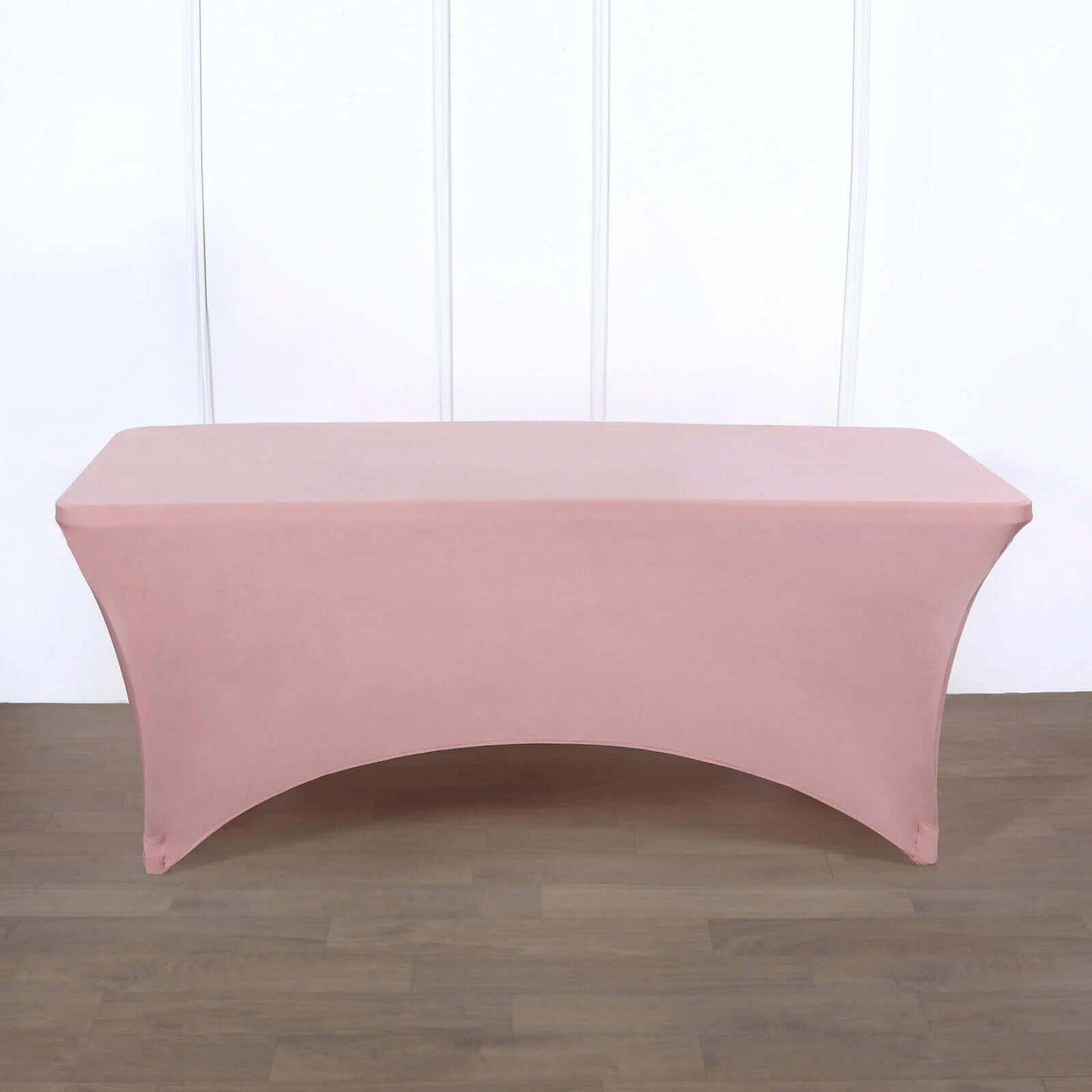 Stretch Spandex 96"x30" Rectangle Table Cover Dusty Rose - Durable Form - Fitting Tablecloth - Linen Luxes