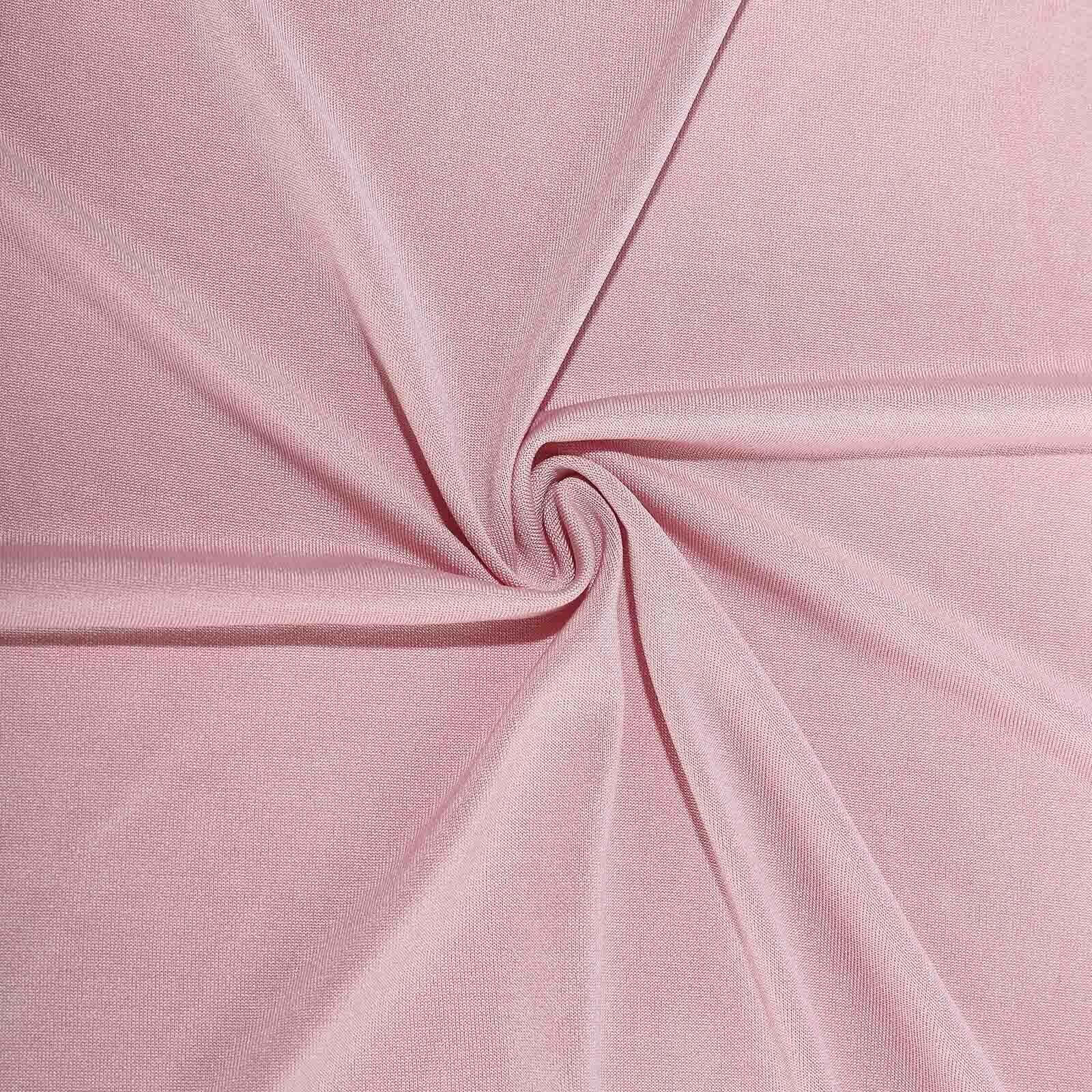 Stretch Spandex 96"x30" Rectangle Table Cover Dusty Rose - Durable Form - Fitting Tablecloth - Linen Luxes