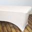 Stretch Spandex 96"x30" Rectangle Table Cover Ivory - Durable Form - Fitting Tablecloth - Linen Luxes