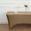 Stretch Spandex 96"x30" Rectangle Table Cover Ivory - Durable Form - Fitting Tablecloth - Linen Luxes