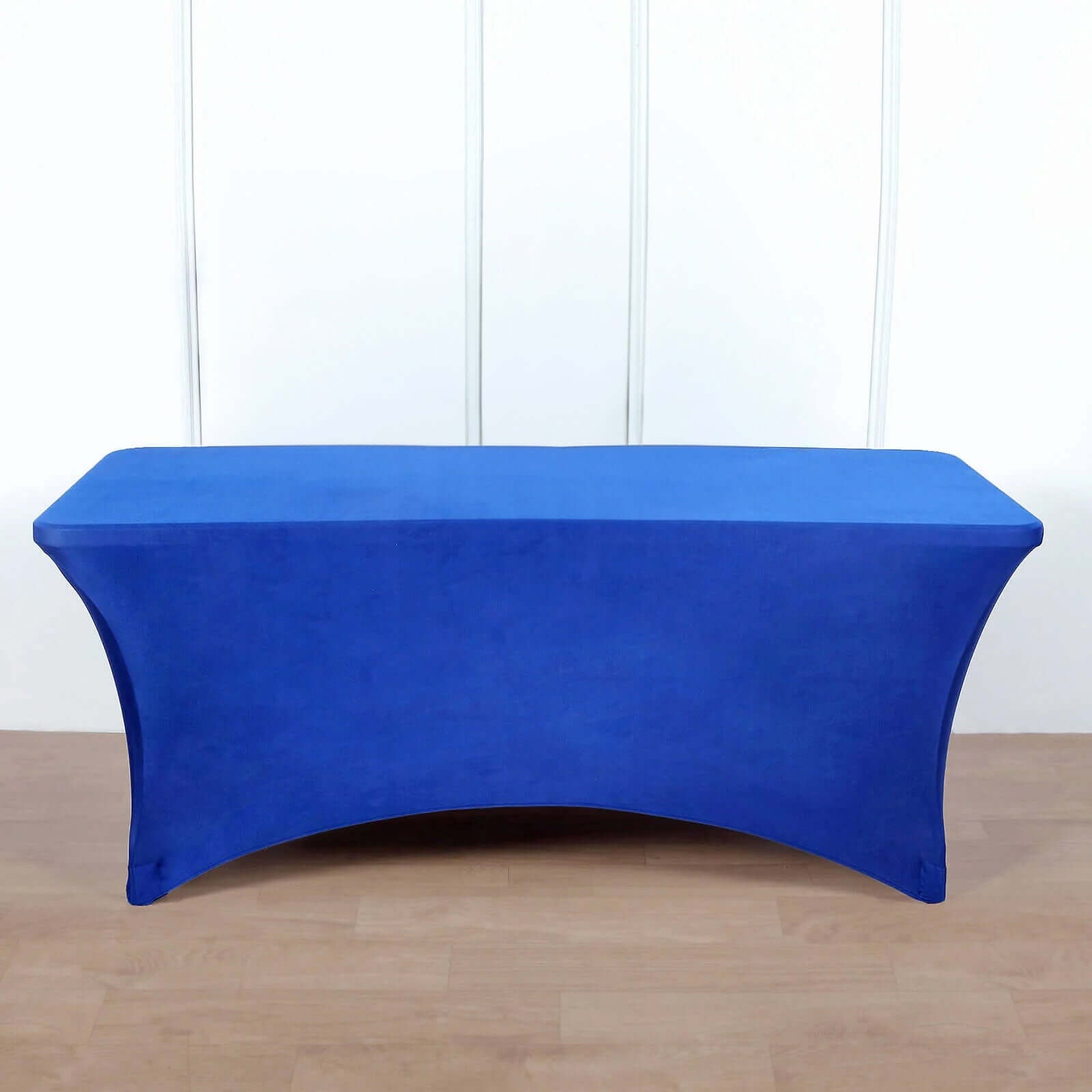 Stretch Spandex 96"x30" Rectangle Table Cover Royal Blue - Durable Form - Fitting Tablecloth - Linen Luxes