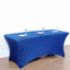 Stretch Spandex 96"x30" Rectangle Table Cover Royal Blue - Durable Form - Fitting Tablecloth - Linen Luxes