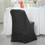 Stretch Spandex Chair Cover Black for Folding Chairs - Metallic Shimmer Tinsel Back Design Fitted Slipcover - Linen Luxes