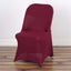 Stretch Spandex Chair Cover Burgundy for Folding Chairs - Reusable & Wrinkle - Resistant 160GSM Fitted Slipcover - Linen Luxes