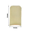 Stretch Spandex Chair Cover Champagne for Folding Chairs - Metallic Shimmer Tinsel Back Design Fitted Slipcover - Linen Luxes