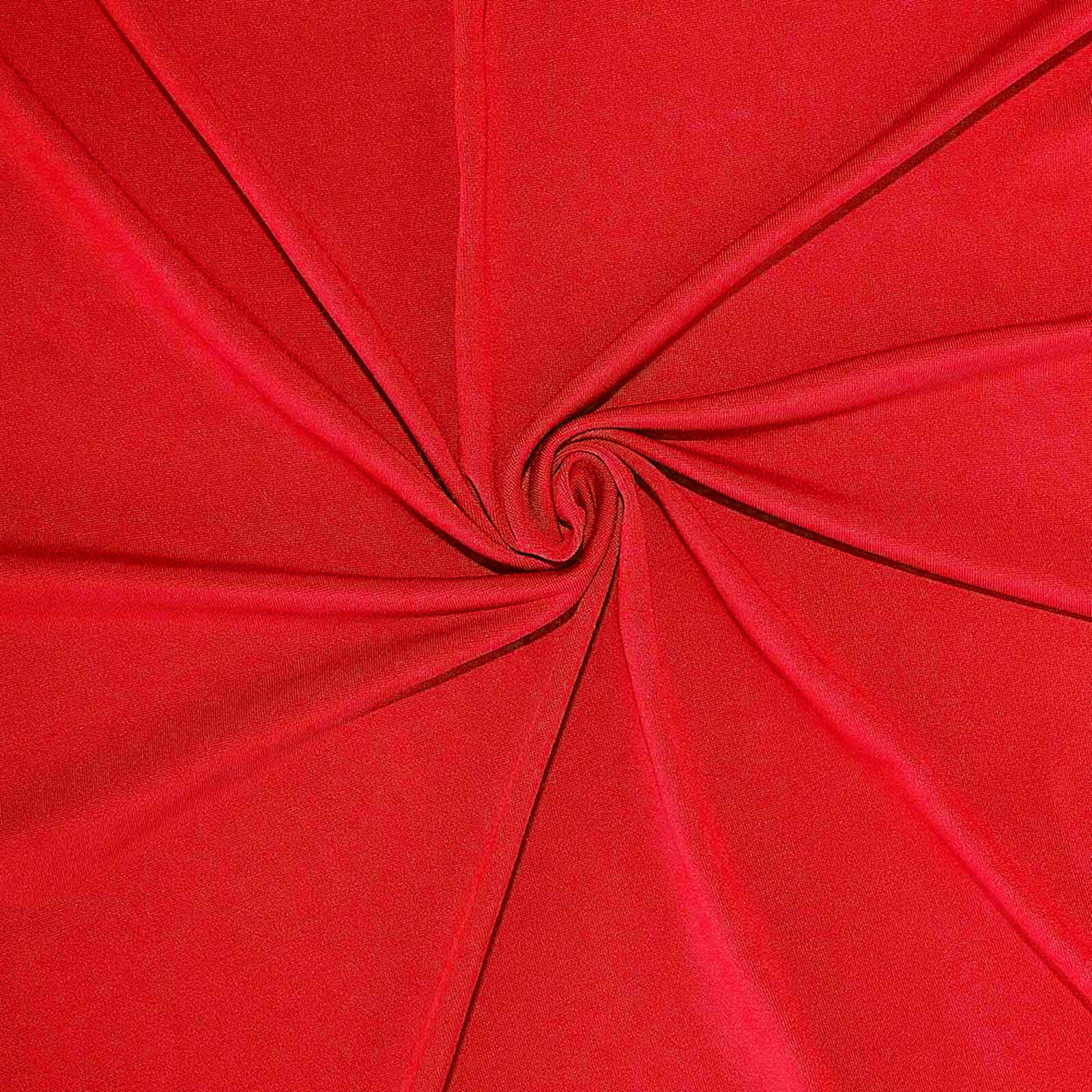 Stretch Spandex Chair Cover Red for Folding Chairs - Reusable & Wrinkle - Resistant 160GSM Fitted Slipcover - Linen Luxes