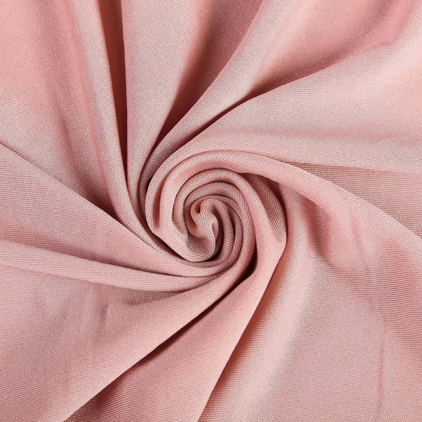 Stretch Spandex Chair Cover Rose Gold for Folding Chairs - Metallic Shimmer Tinsel Back Design Fitted Slipcover - Linen Luxes