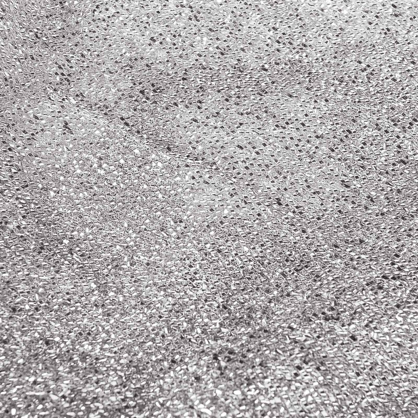 Stretch Spandex Chair Cover Silver for Folding Chairs - Metallic Shimmer Tinsel Back Design Fitted Slipcover - Linen Luxes