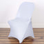 Stretch Spandex Chair Cover White for Folding Chairs - Reusable & Wrinkle - Resistant 160GSM Fitted Slipcover for a Polished Look - Linen Luxes