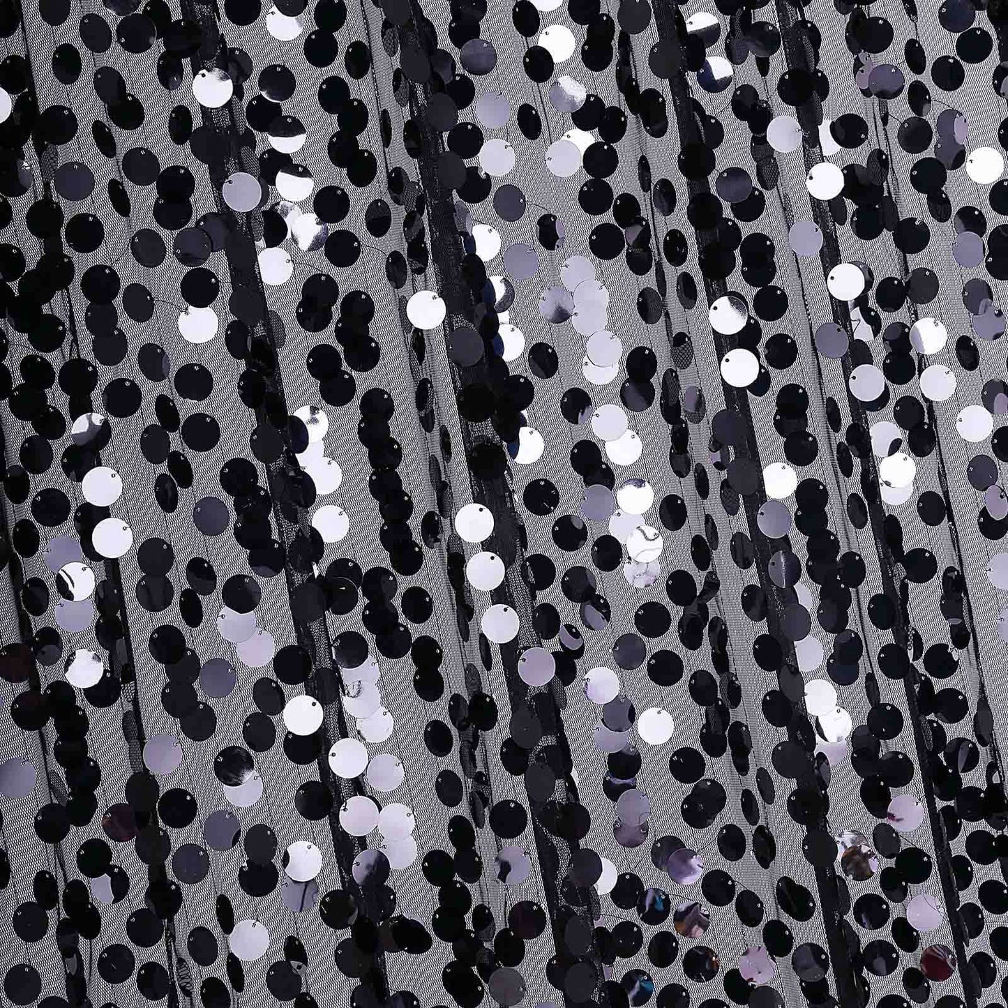 8ftx8ft Black Big Payette Sequin Event Curtain Drapes, Backdrop Event Panel