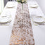Mesh Polyester 108" Table Runner Roll Metallic Bronze - Distressed Foil Look Disposable Table Decor