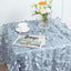 Taffeta 54"x54" Square Tablecloth Dusty Blue 3D Leaf Petal Table Cover