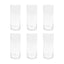 6-Pack Glass Flower Vases Cylinder Design Heavy Duty Clear - Stylish Centerpieces for Weddings 12"