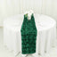 Rosette Satin 14"x108" Table Runner Hunter Emerald Green - Grandiose Design