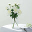 30" Tall Ivory Artificial Dahlia Silk Flower Stems, Faux Floral Spray