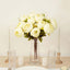 2 Pack 19" Ivory Artificial Peony Flower Wedding Bouquets, Faux Silk Flower Arrangements