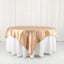 Satin 72"x72" Table Overlay Square Tablecloth Nude - Smooth Finish Table Cover