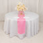 Lamour Satin 12"x108" Table Runner Pink - Smooth & Lustrous Finish
