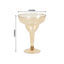 20-Pack Plastic Margarita Glasses Amber Gold - Sturdy Disposable Glasses for Pina Coladas 10oz